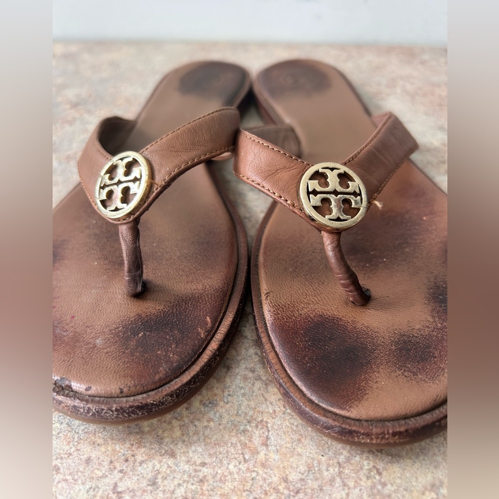 Tory Burch Pre-Loved Leather Sandals size 8 - Picture 2 of 7